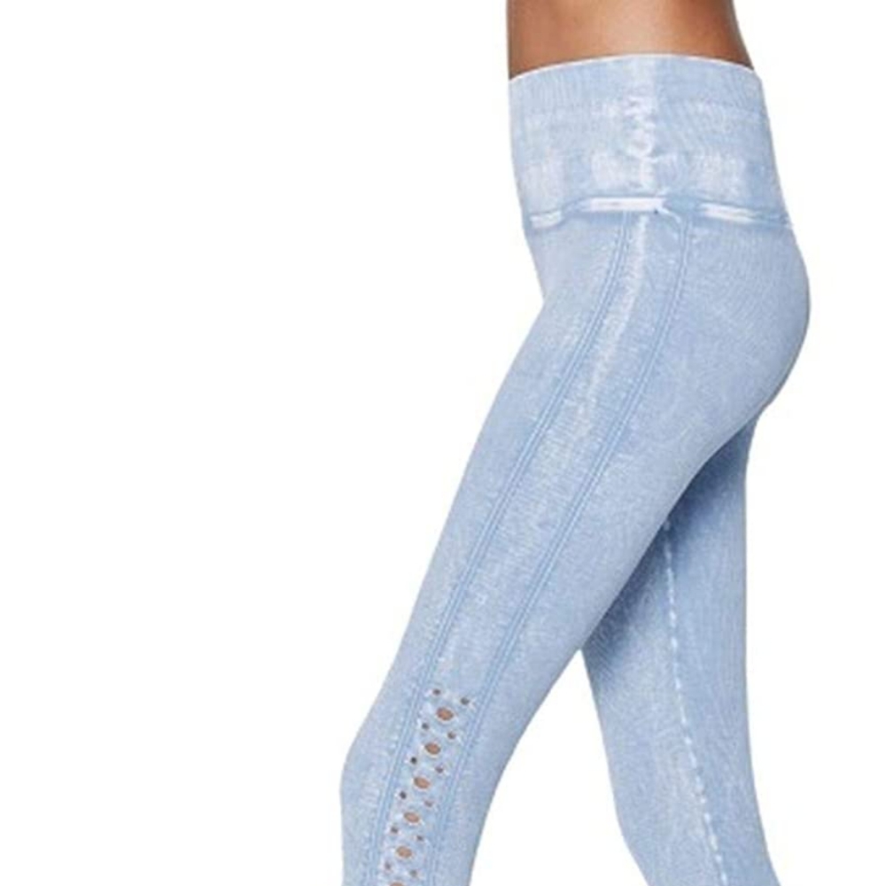 Spiritual Gangster.  Self-Love Leggings. Medium/Large. Blue - Picture 5 of 15